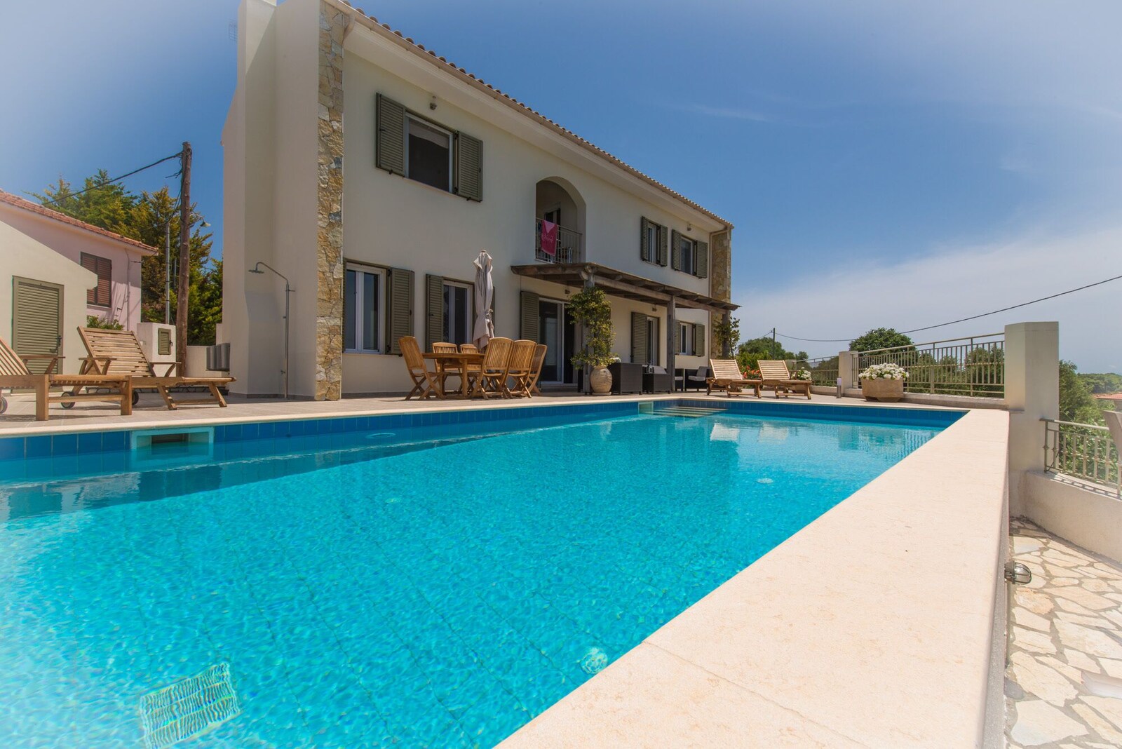 Korianna House villa exterior with private pool, Kefalonia