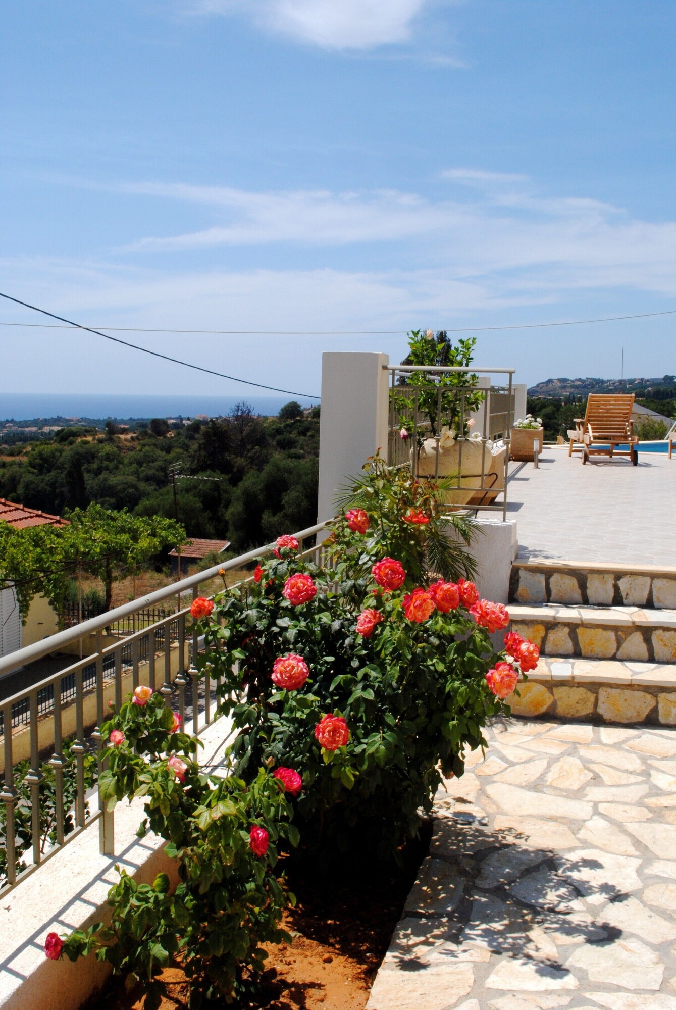 Property grounds with sea view