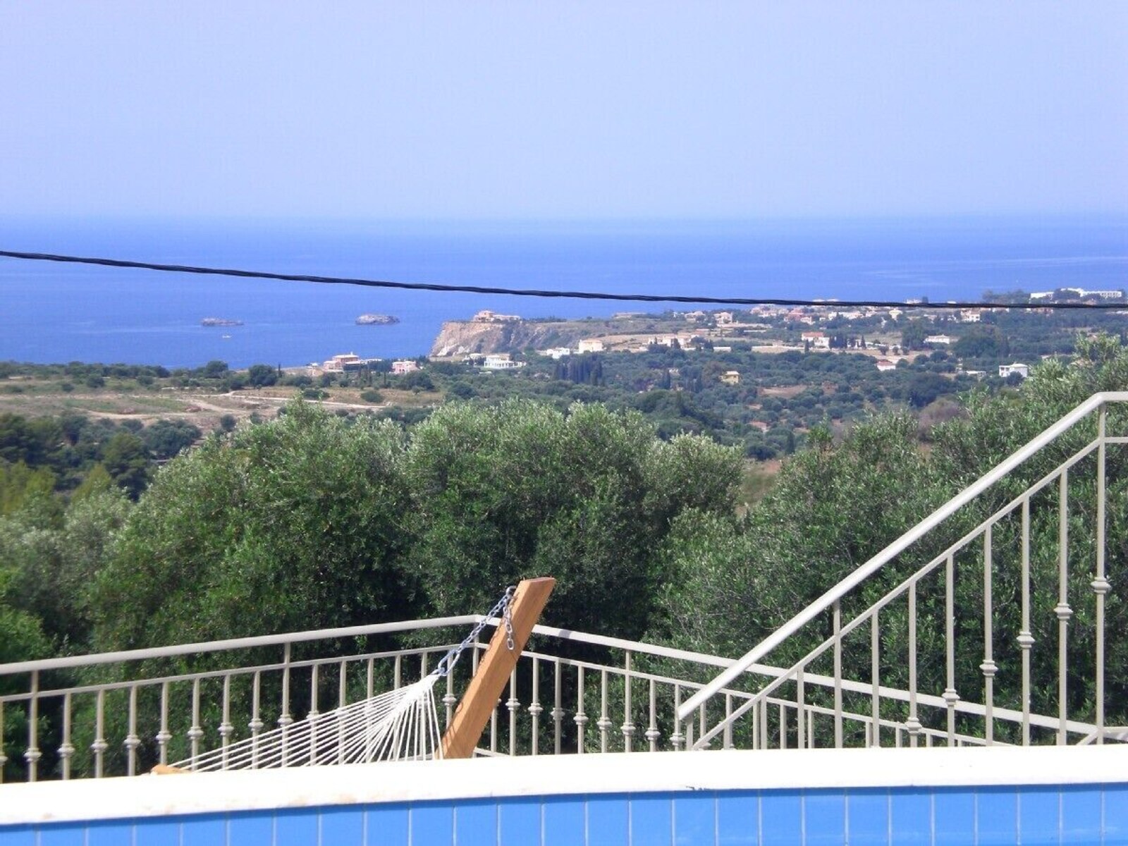 Sea view from the outdoor seating area